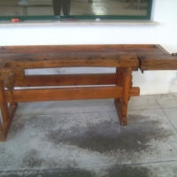 Old workbench for carpenter